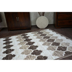 Dywan AKRYL YAZZ 3766 D.Beige/Brown Koniczyna Marokańska Trellis 133x190cm