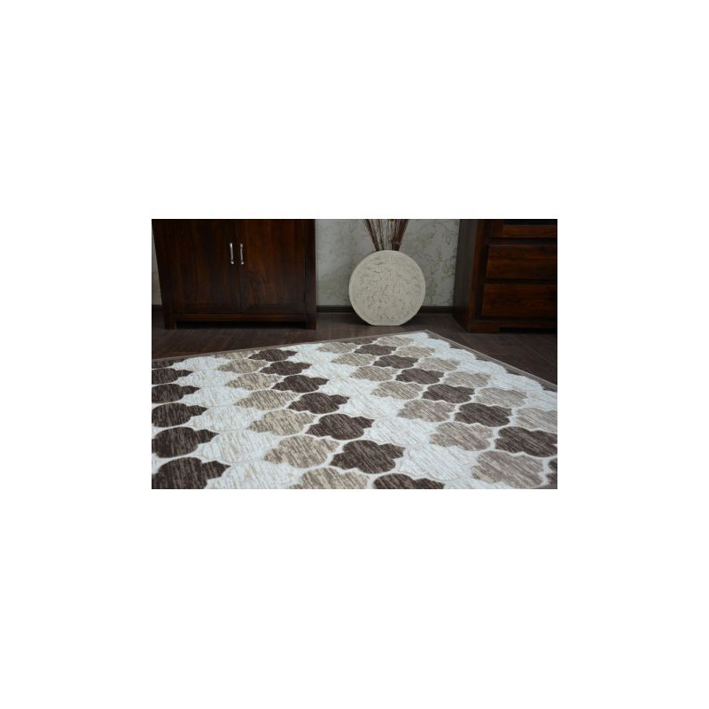 Dywan AKRYL YAZZ 3766 D.Beige/Brown Koniczyna Marokańska Trellis 133x190cm Dywan AKRYL YAZZ 3766 D.Beige/Brown Koniczyna Marokańska Trellis 133x190cm