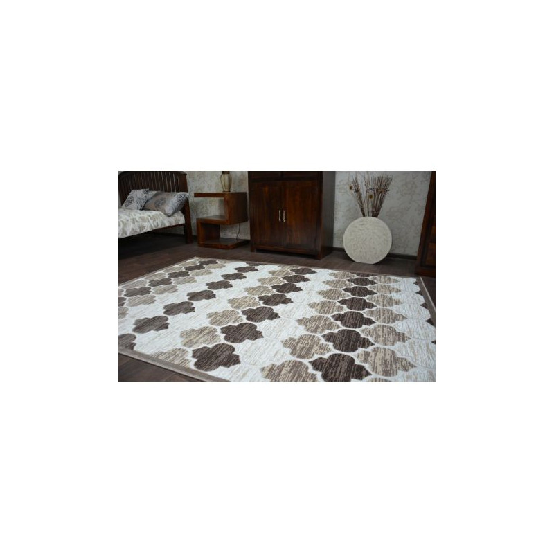 Dywan AKRYL YAZZ 3766 D.Beige/Brown Koniczyna Marokańska Trellis 133x190cm Dywan AKRYL YAZZ 3766 D.Beige/Brown Koniczyna Marokańska Trellis 133x190cm