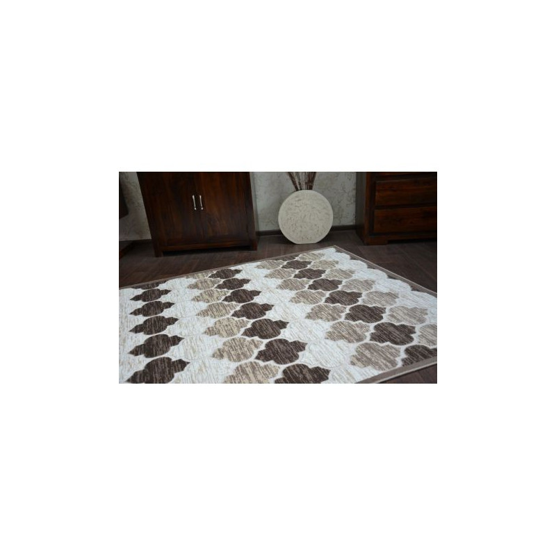 Dywan AKRYL YAZZ 3766 D.Beige/Brown Koniczyna Marokańska Trellis 200x290cm Dywan AKRYL YAZZ 3766 D.Beige/Brown Koniczyna Marokańska Trellis 200x290cm