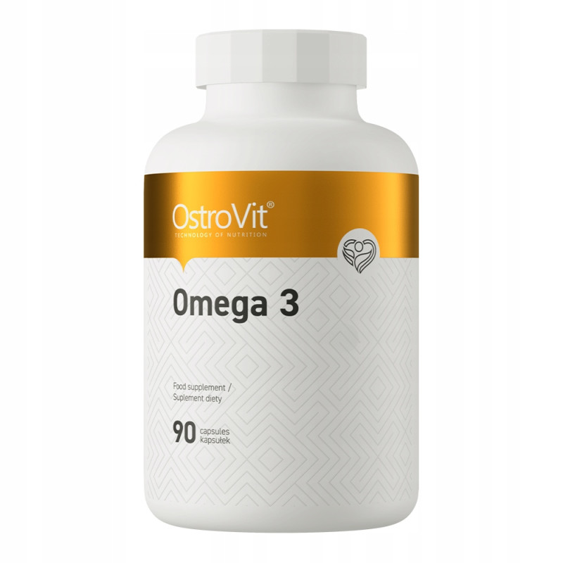 OstroVit Omega 3 KWASY TŁUSZCZOWE EPA DHA Olej Rybi 1000 mg 90kap