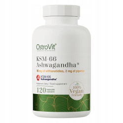 OstroVit Ashwagandha 120 caps VEGE UKŁAD NERWOWY ZMĘCZENIE WYCZERPANIE