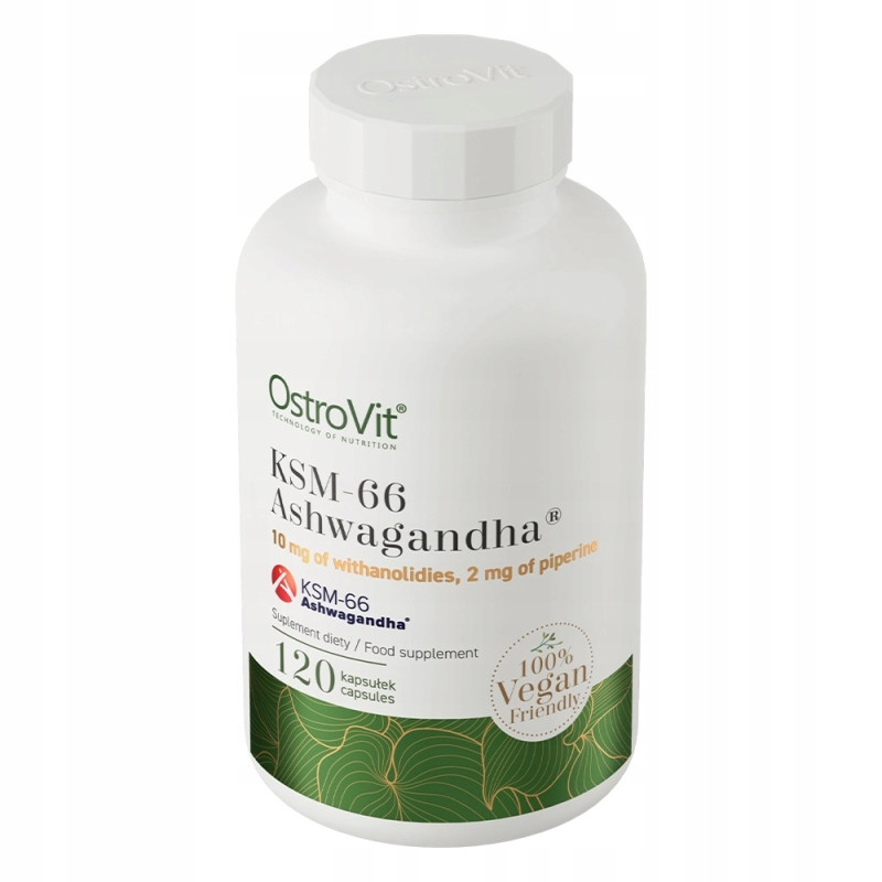 OstroVit Ashwagandha 120 caps VEGE UKŁAD NERWOWY ZMĘCZENIE WYCZERPANIE OstroVit Ashwagandha 120 caps VEGE UKŁAD NERWOWY ZMĘCZENIE WYCZERPANIE