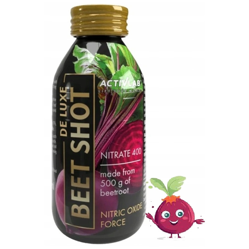 Activlab De Luxe Shot Przed treningowy z Buraka Azotany Wydolność Natural Activlab De Luxe Shot Przed treningowy z Buraka Azotany Wydolność Natural