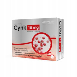 Activlab cynk 15mg 60 tabletek odporność libido testosteron sen metabolizm