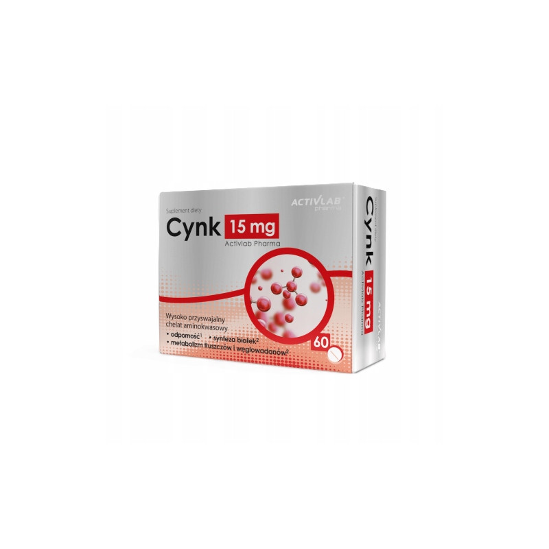 Activlab cynk 15mg 60 tabletek odporność libido testosteron sen metabolizm