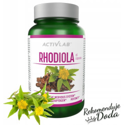 ACTIVLAB RHODIOLA RÓŻENIEC GÓRSKI ADAPTOGEN STRES SPOKÓJ PAMIĘĆ ENERGIA