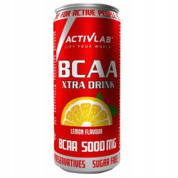 ACTIVLAB BCAA XTRA DRINK AMINOKWASY W PŁYNIE SMACZNY NAPÓJ 330ml CYTRYNA