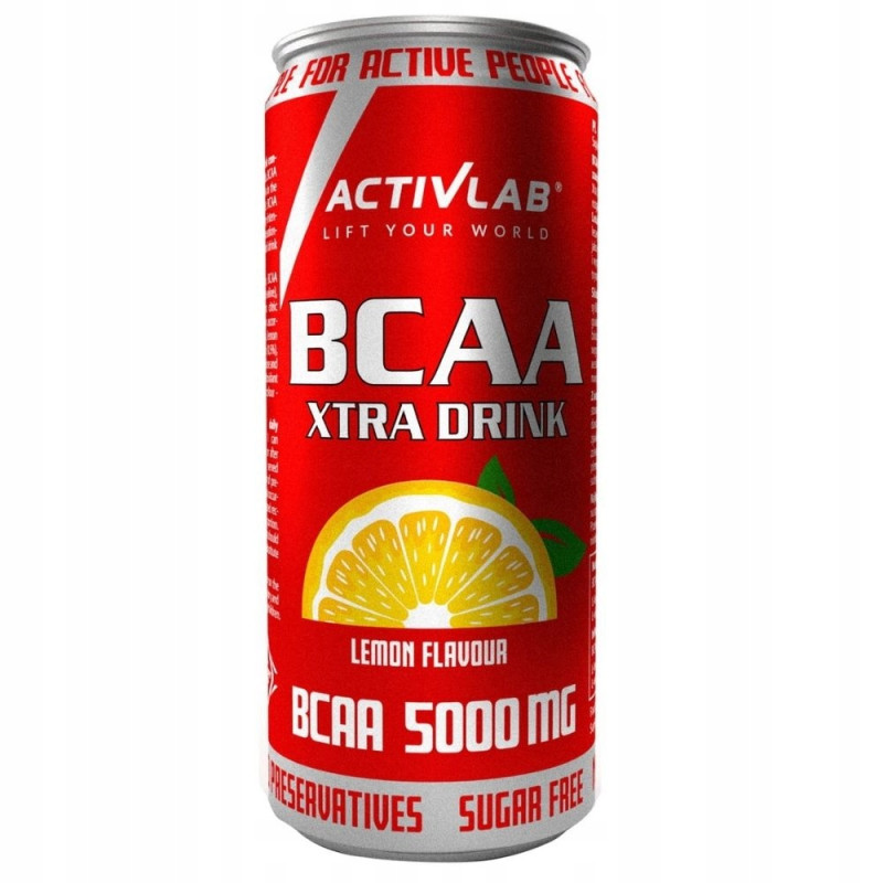 ACTIVLAB BCAA XTRA DRINK AMINOKWASY W PŁYNIE SMACZNY NAPÓJ 330ml CYTRYNA
