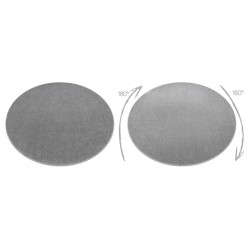 Dywan ETON PLUS koło jasnoszary jednolity, jednokolorowy, gładki koło 150cm