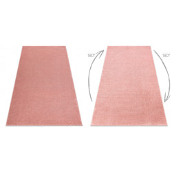 Dywan ETON PLUS pudrowy róż jednolity, jednokolorowy, gładki 300x400cm