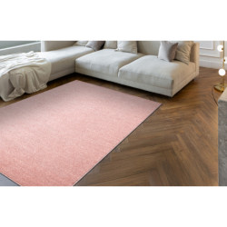 Dywan ETON PLUS pudrowy róż jednolity, jednokolorowy, gładki 300x400cm