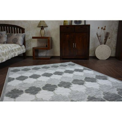 Dywan AKRYL YAZZ 3766 Grey Koniczyna Marokańska Trellis 133x190cm Dywan AKRYL YAZZ 3766 Grey Koniczyna Marokańska Trellis 133x190cm