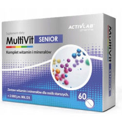 ACTIVLAB MULTIVIT SENIOR witaminy i minerały dla seniora 60 tabletek D3