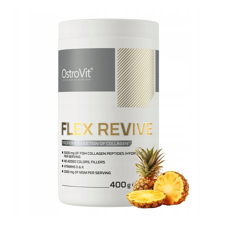 OSTROVIT FLEX REVIVE PEPTYDY KOLAGENU RYBIEGO 5000MG MAGNEZ BIOTYNA stawy