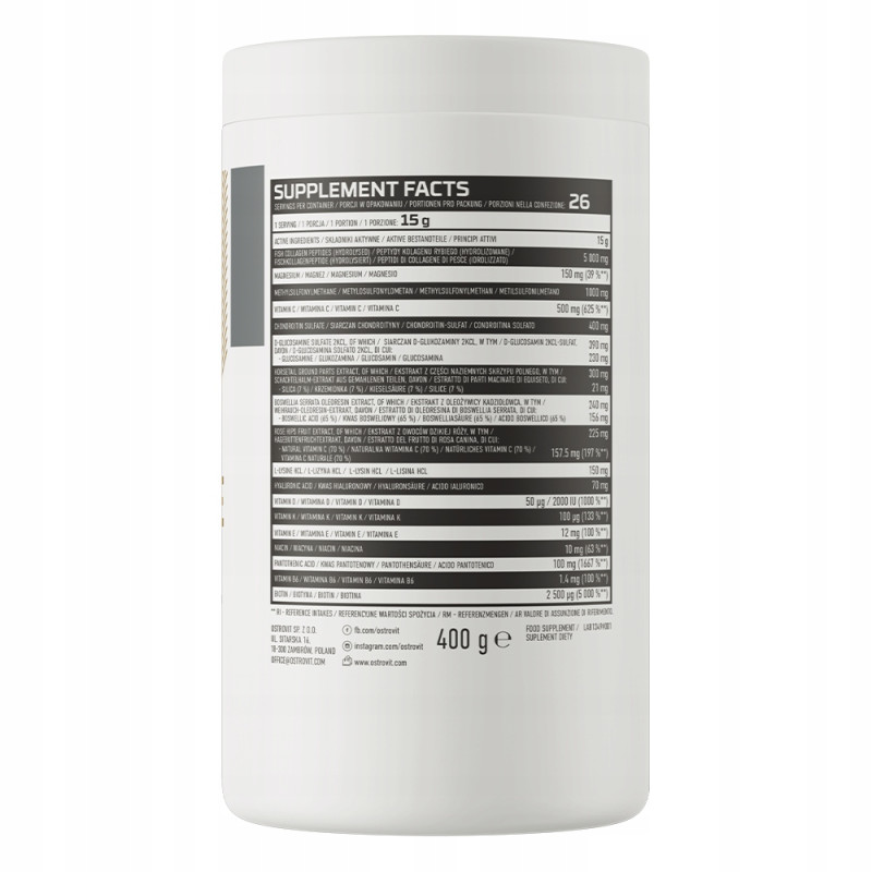 OSTROVIT FLEX REVIVE PEPTYDY KOLAGENU RYBIEGO 5000MG MAGNEZ BIOTYNA stawy