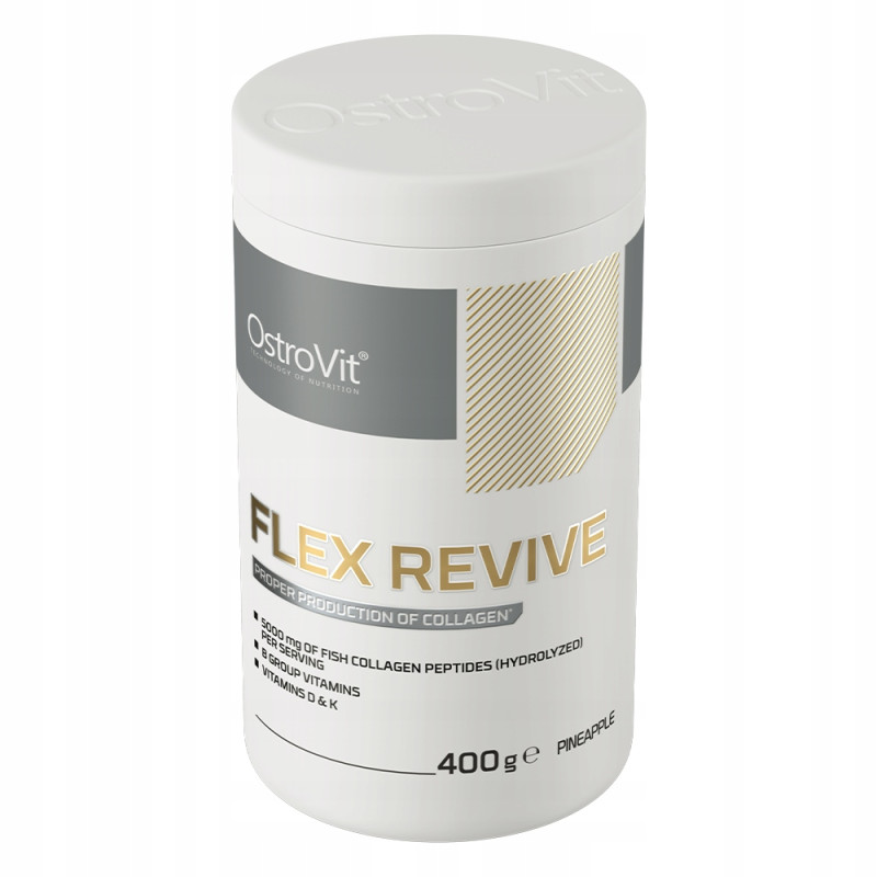 OSTROVIT FLEX REVIVE PEPTYDY KOLAGENU RYBIEGO 5000MG MAGNEZ BIOTYNA stawy