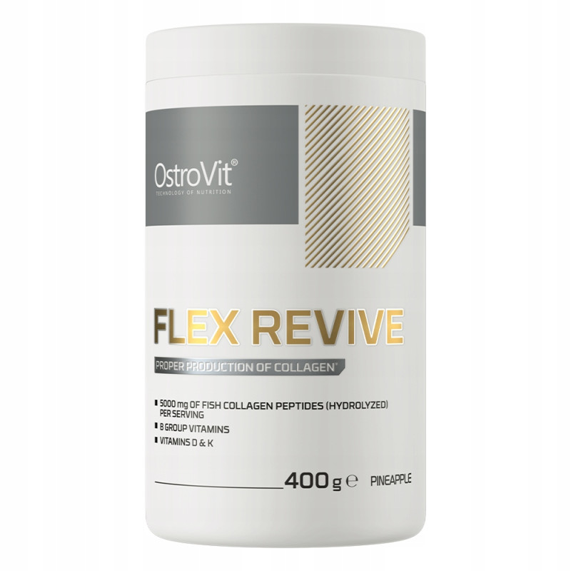 OSTROVIT FLEX REVIVE PEPTYDY KOLAGENU RYBIEGO 5000MG MAGNEZ BIOTYNA stawy