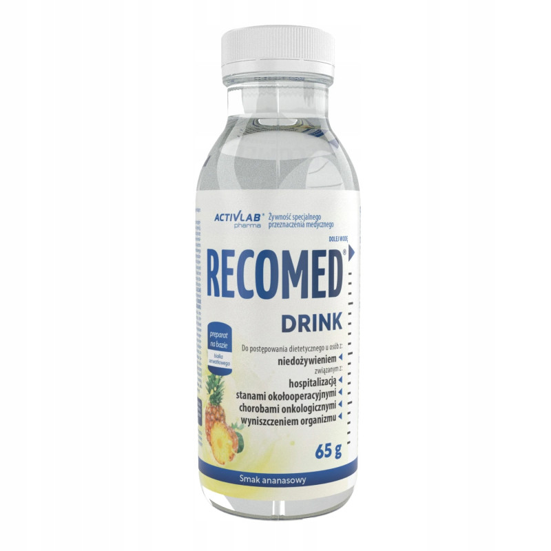 ACTIVLAB PHARMA RECOMED 65g KOKTAJL ODŻYWCZY POSIŁEK DIETA BIAŁKO ANANAS