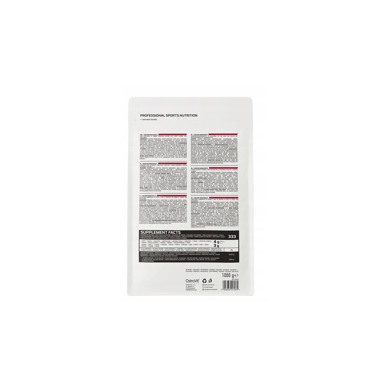 OSTROVIT MONOHYDRAT KREATYNY CREATINE MONO 1000g SIŁA MASA MOC WIŚNIA OSTROVIT MONOHYDRAT KREATYNY CREATINE MONO 1000g SIŁA MASA MOC WIŚNIA
