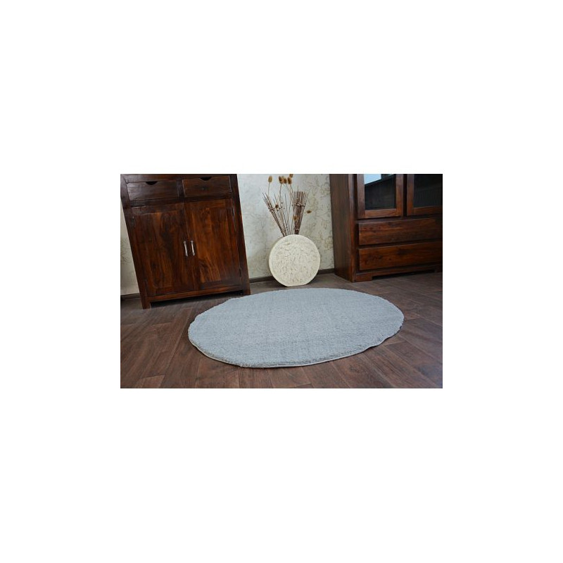 Dywan koło SHAGGY MICRO srebrny koło 80cm Dywan koło SHAGGY MICRO srebrny koło 80cm
