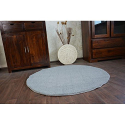 Dywan koło SHAGGY MICRO srebrny koło 100cm
