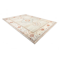 Dywan SOHO 477.11.LA100 wełniany OSTA - Boho, ramka naturalny beż / terakota 240x340cm