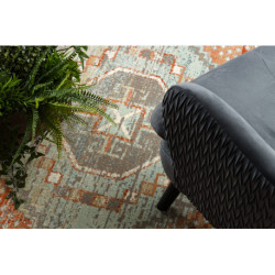 Dywan SOHO 477.11.LA000 wełniany OSTA - Boho, ramka naturalny terakota / szary 240x340cm Dywan SOHO 477.11.LA000 wełniany OSTA - Boho, ramka naturalny terakota / szary 240x340cm