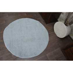 Dywan koło SHAGGY MICRO srebrny koło 100cm Dywan koło SHAGGY MICRO srebrny koło 100cm