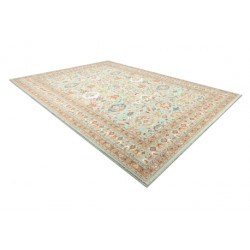 Dywan SOHO 477.26.LA400 wełniany OSTA - Ornament, ramka naturalny zielony / beż 160x240cm