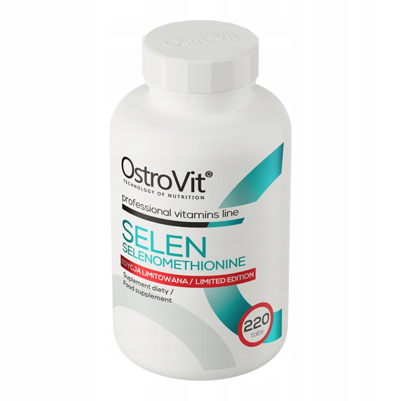 OstroVit Selen 220 tabletek na tarczycę odporność L-selenometionina 200 µg