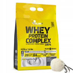 OLIMP WHEY PROTEIN COMPLEX 2270g WPC WPI WPH RZEŹBA BIAŁKO LODY WANILIA