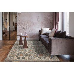 Dywan SOHO 477.07.LA500 wełniany OSTA - Kwiaty, ramka naturalny szary / beż 240x340cm Dywan SOHO 477.07.LA500 wełniany OSTA - Kwiaty, ramka naturalny szary / beż 240x340cm