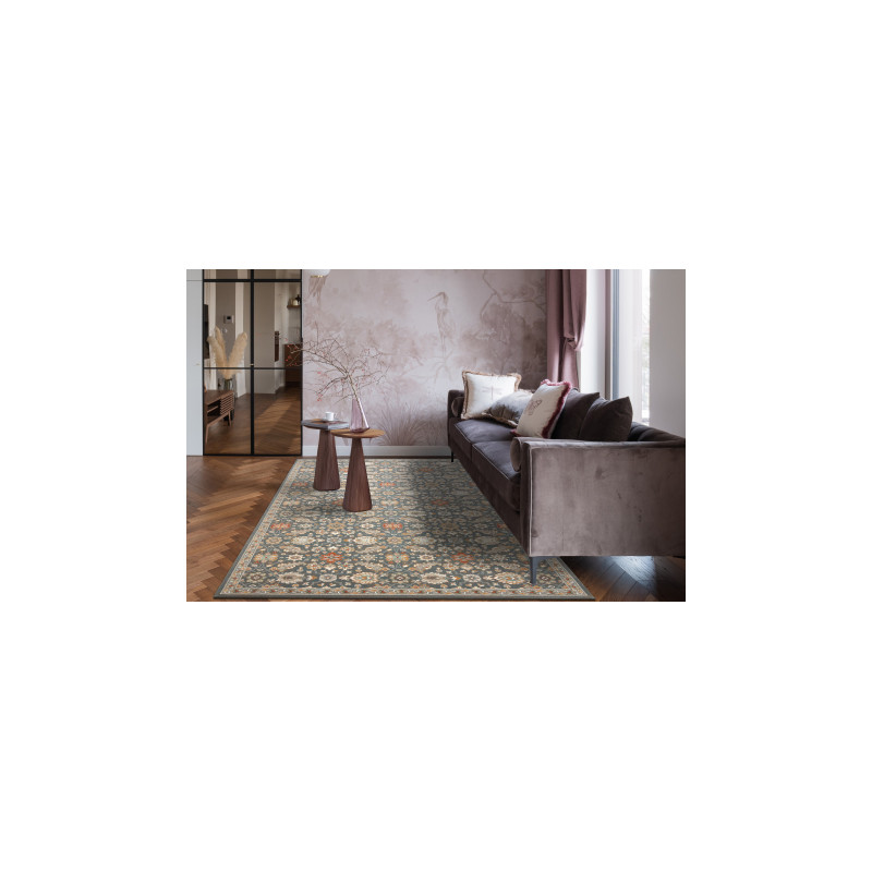 Dywan SOHO 477.07.LA500 wełniany OSTA - Kwiaty, ramka naturalny szary / beż 240x340cm Dywan SOHO 477.07.LA500 wełniany OSTA - Kwiaty, ramka naturalny szary / beż 240x340cm