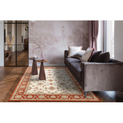 Dywan SOHO 477.15.LA103 wełniany OSTA - Ornament, ramka naturalny beż / terakota 135x200cm Dywan SOHO 477.15.LA103 wełniany OSTA - Ornament, ramka naturalny beż / terakota 135x200cm