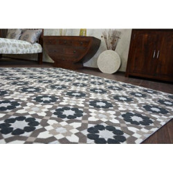 Dywan LISBOA 27206/875 Kwiaty Brąz 80x150cm Dywan LISBOA 27206/875 Kwiaty Brąz 80x150cm