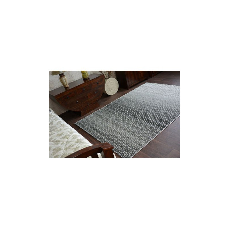 Dywan LISBOA 27208/356 Structural Czarny Szary 80x150cm Dywan LISBOA 27208/356 Structural Czarny Szary 80x150cm