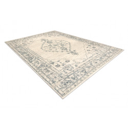 Dywan ABBY 486.10.LA100 wełniany OSTA - Ornament, ramka klasyczny beż / zielony 135x200cm