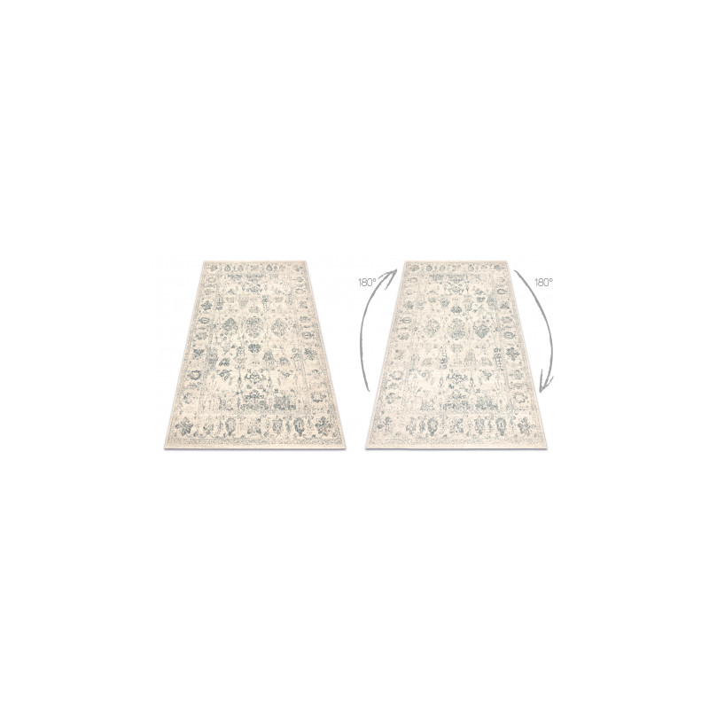 Dywan ABBY 486.25.LA110 wełniany OSTA - Ornament, ramka klasyczny beż / zielony 67x130cm Dywan ABBY 486.25.LA110 wełniany OSTA - Ornament, ramka klasyczny beż / zielony 67x130cm