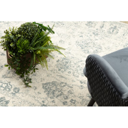 Dywan ABBY 486.25.LA110 wełniany OSTA - Ornament, ramka klasyczny beż / zielony 160x240cm
