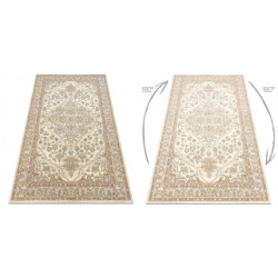 Dywan SOHO 477.01.LA100 wełniany OSTA - Ornament, rozeta beż 160x240cm