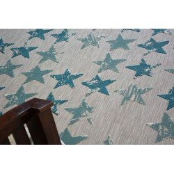 Dywan LISBOA 27219/754 Gwiazdy Gwiazdki Turkus 200x290cm Dywan LISBOA 27219/754 Gwiazdy Gwiazdki Turkus 200x290cm