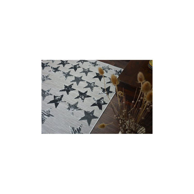 Dywan LISBOA 27219/956 Gwiazdy Gwiazdki Czarny 80x150cm Dywan LISBOA 27219/956 Gwiazdy Gwiazdki Czarny 80x150cm