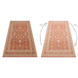 Dywan SOHO 477.26.LA300 wełniany OSTA - Ornament, ramka naturalny terakota / beż  200x300cm