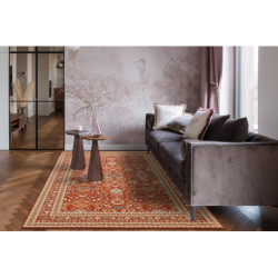 Dywan SOHO 477.26.LA300 wełniany OSTA - Ornament, ramka naturalny terakota / beż  200x300cm