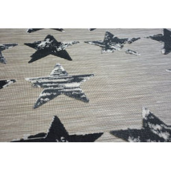 Dywan LISBOA 27219/956 Gwiazdy Gwiazdki Czarny 80x150cm Dywan LISBOA 27219/956 Gwiazdy Gwiazdki Czarny 80x150cm