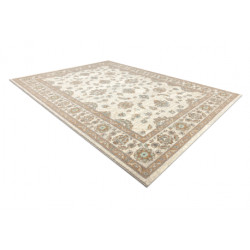 Dywan ABBY 477.15.LA107 wełniany OSTA - Ornament, ramka klasyczny beż / zielony 200x300cm