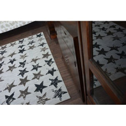 Dywan LISBOA 27219/975 Gwiazdy Gwiazdki Brąz 200x290cm