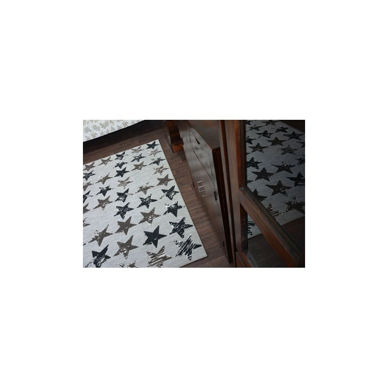 Dywan LISBOA 27219/975 Gwiazdy Gwiazdki Brąz 200x290cm Dywan LISBOA 27219/975 Gwiazdy Gwiazdki Brąz 200x290cm