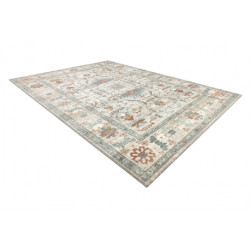 Dywan SOHO 477.09.LA100 wełniany OSTA - Boho, ramka naturalny beż / zielony 200x300cm